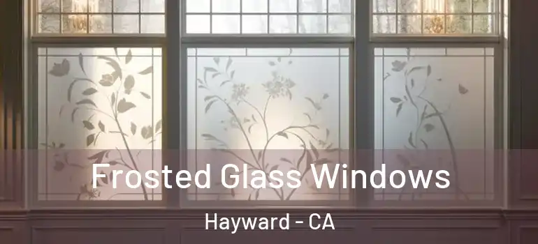  Frosted Glass Windows Hayward - CA